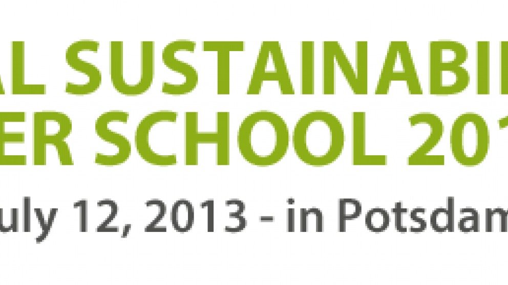 Global Sustainability Summer School 2013